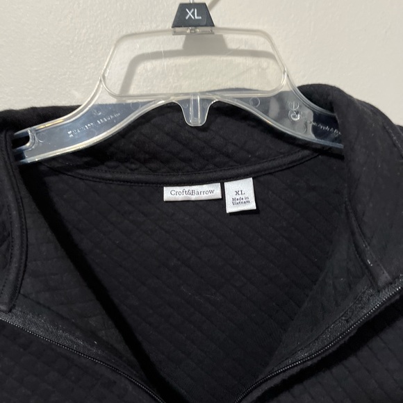 Croft and Barrow Black Quilted Look Jacket -XL - Picture 6 of 6